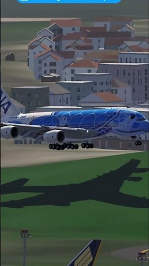 Aerofly FS Global A380 ANA Landing at Tokyo Narita Airport | Ultra Realistic Short