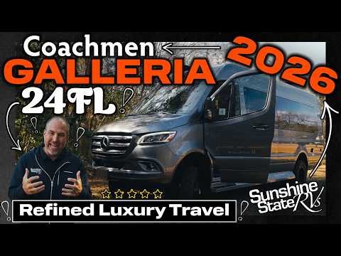 2026 Coachmen Galleria 24FL AWD | Off-Grid Lithium Camper Van with NEW Suspension