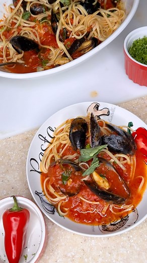 Comment “link” for my mussels arrabbiata recipe! If you’ve never made mussels … I hope you give them a go! Sooo inexpensive and easy to make! A lot of the time they come already cleaned but even if they do I always soak em and clean them. They should be closed when you buy them. If they aren’t they can still be good. Press together the shells and if the shell won’t close then toss em in the garbage because they’re dead. There’s a little nautical looking beard sometimes that peeps out the shell.