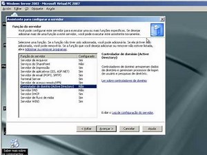 Aula 10 - Servidor de DNS e Instalação do Active Directory no Windows Server 2003 R2