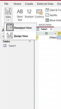 How to Create a Database in MS Access in 1 Minute #access #exam #database