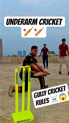 Under-arm cricket 🔥⚡| Underarm cricket on Terrace🏏 #cricket #cricketlover #shorts #ipl