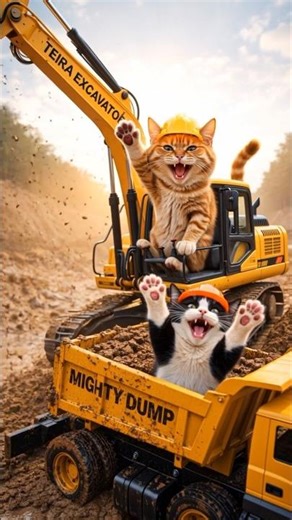 "The excavator is covered in mud all over the site!"