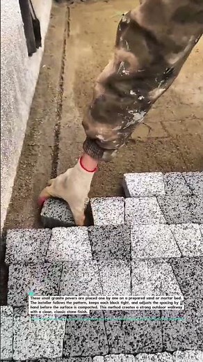 Granite Paver Installation Made Fast #PaverTools #Hardscape #Construction