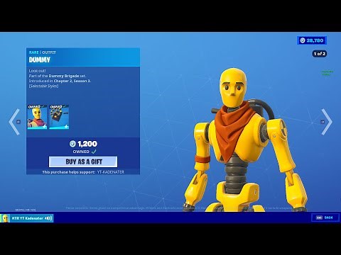 Fortnite Dummy skin review( should you buy it)
