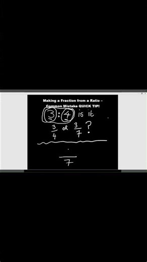 GCSE MATHS | Turn Any Ratio Into a Fraction FAST! (Easy Method)