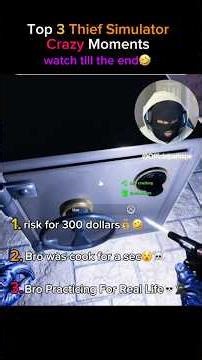 TOP 3 VIRAL THIEF SIMULATOR FUNNY MOMENTS 🤣