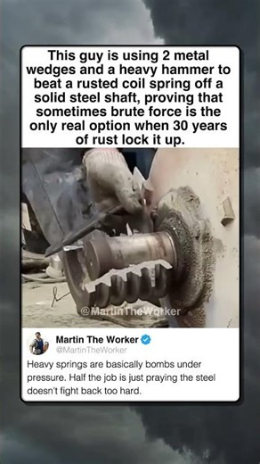 RUSTED SPRING MEETS HEAVY HAMMER