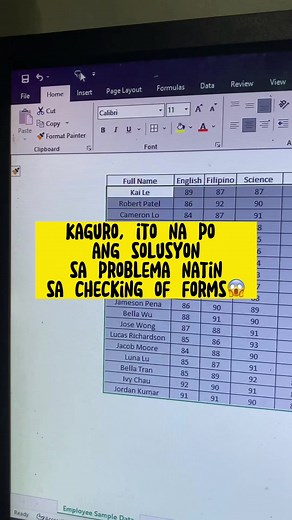 1.3M views · 10K reactions | Kaguro, ito na ang solusyon sa problema natin sa checking of forms #tutorial #excel #loveteacherjes #reels #fbreels #fbreelsvideo #fbreelsviral #reels2023 #reelstrending #trendingreels #reelsfb #facebookreels #new #education #trend #trending #teachertechnique #teacher #teach #teacherlife | Love, Teacher Jes | Facebook
