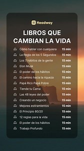¿Estás listo para convertirte en tu mejor versión? 🔥💪🏆 Instala la aplicación Headway y comienza tu desafío de autodesarrollo con información clave de los mejores libros de no-ficción del mundo para leer o escuchar en solo 15 minutos 📚🎧 | Headway App