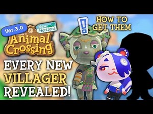 All NEW VILLAGERS You Can Get in Animal Crossing New Horizons 3.0 Update