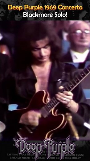 Deep Purple 1969 Concerto: BLACKMORE SOLO! #ritchieblackmore #classicrock #rock #rocklegends