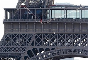 Slackline World Record Broken At Eiffel Tower By Daredevil