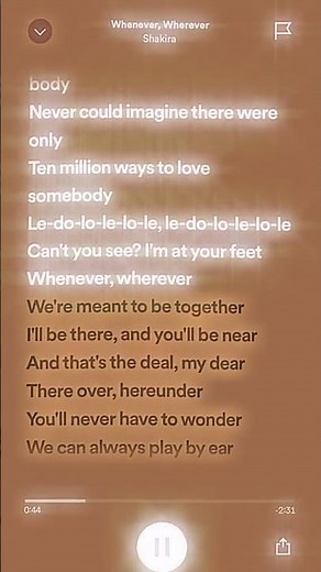 SpeedUP | Shakira - Whenever, Wherever