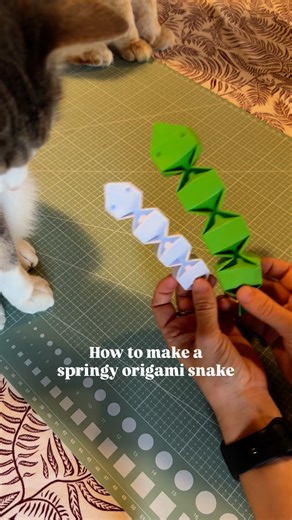 57K views · 357 reactions |  Springy Origami Snake You need: 1...