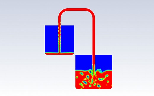 Fluent，使用VOF两相流仿真模拟虹吸效应，步骤详细，仅供参考。