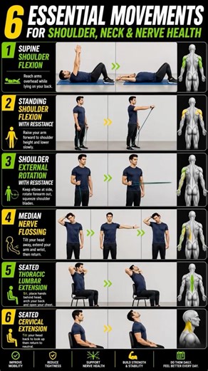 Shoulder Pain? Try This Simple Daily Routine 6 Best Shoulder Exercises #shorts #homeworkout