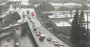 Heavy rain slams Seattle, causing urban flooding