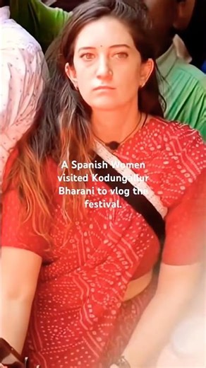 Kodungalloor Bharani Festival| Spanish woman invoked Goddess #kodungallurtemple #kodungallurbharani