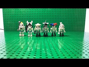 Make 6 Lego skeletons