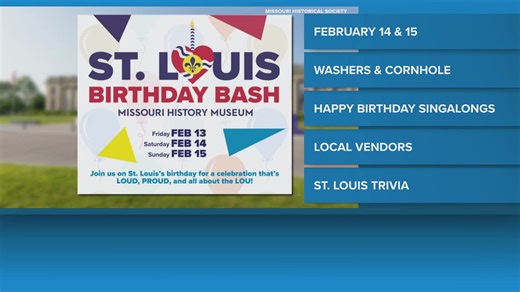 Missouri History Museum celebrating St. Louis' birthday