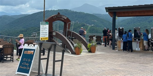 Gatlinburg Sky Park offers expanded views of the Great Smoky Mountains