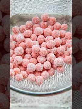 Mango strawberry boba #dessert #satisfying #viral #strawberry #food