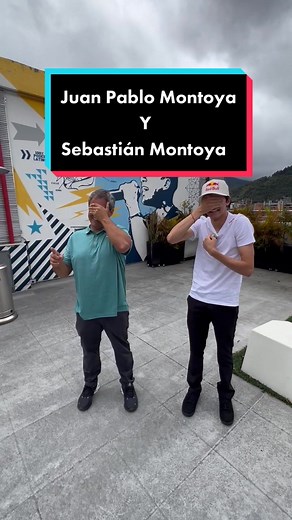 🇨🇴 This or that 👀 @Sebas Montoya y su papá Juan Pablo Montoya 🏎 #RedBull #F1 #Colombia