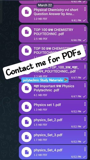 Polytechnic Free Study Materials 📚#polytechnic #exam #motivation