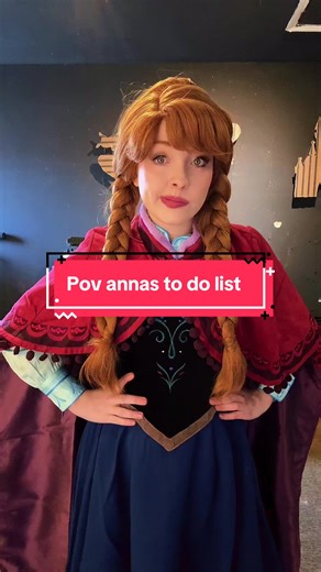 What do you think is on Anna’s to do list ? #anna #frozencosplay #cosplayer