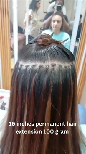 ✨ 16 Inches Permanent Hair Extensions | Long, natural & flawless 💇‍♀️💕 #HairExtensions