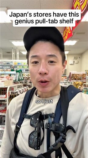 Japan’s convenience stores have this genius pull-tab shelf