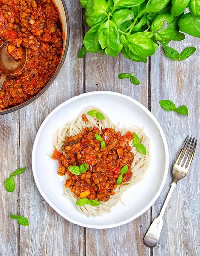 20 Minute Lentil Bolognese