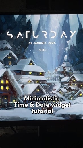Minimalistic Time & Date PC widget Tutorial👩‍💻 #pc #aesthetic #wallpaper #pcsetup #gamer #gaming #fyp #tutorial #widget #rainmeter #minimalism #usefulproducts #futuristic #gamingontiktok #gamingsetup