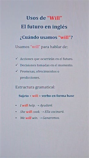 Cómo Usar "Will" en Inglés: Futuro Simple Explicado Paso a Paso | El Profesor Hernán