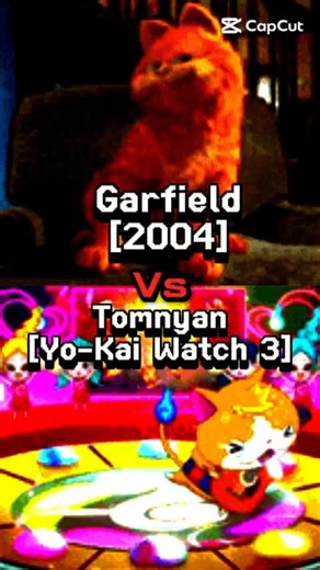Garfield 2004 vs Tomnyan [Garfield 2004 vs Yo-Kai Watch 3] #yokaiwatch #vsedits #vseditbattles