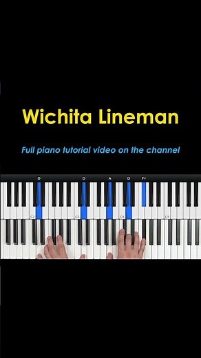 Wichita Lineman piano arrangement