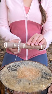 1M views · 3.9K reactions | It’s just a rope with a stick 甆 #survival #bushcraft #outdoors #camping | Marusya Shiklina | Facebook