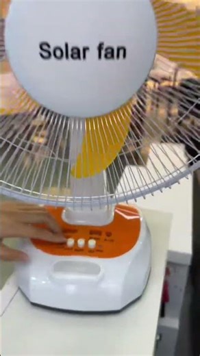 ☀️ 12" Solar Desk Fan – Off-Grid Cooling Anywhere