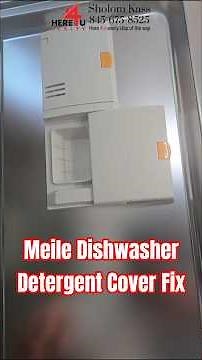 Miele Dishwasher Fix: Reattaching a Broken Soap Pod Cover on a Miele Dishwasher Door flap spring