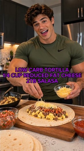 The ultimate low-fat burrito 🔥🌯