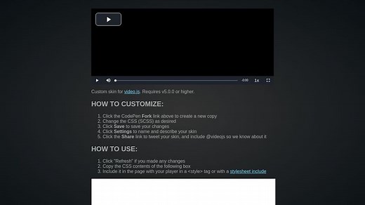 Video.js Default Skin