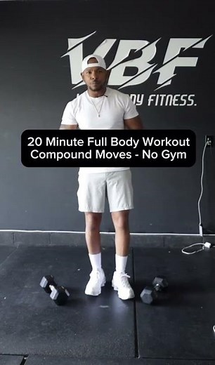 20 Minute Full Body Workout Compound Moves - No Gym