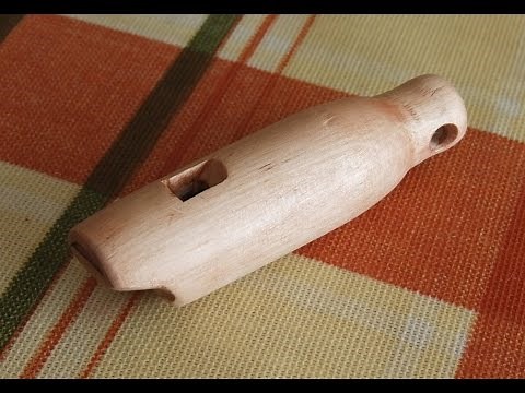 Making a wooden whistle