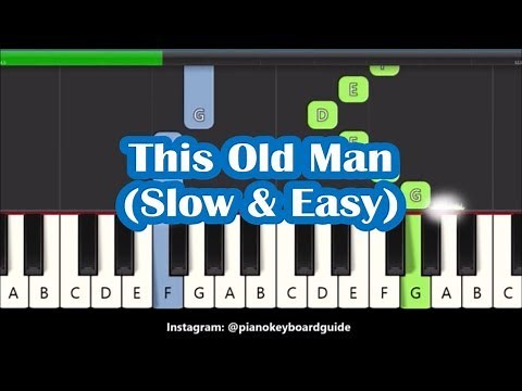 This Old Man Slow Easy Piano Tutorial