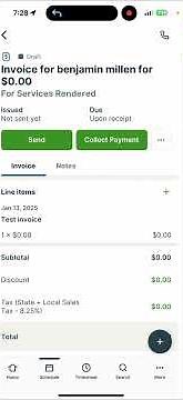 How to create invoices and collect payments in Jobber using the mobile app