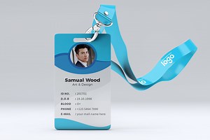 Employee ID Card Design, a Stationery Template by ZAAS