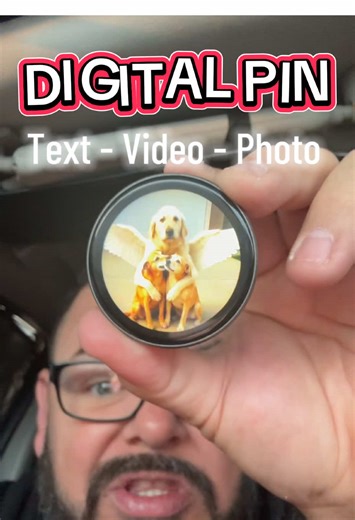 Digital Badge Photo Video GIF Display Screen Pins Pixel Touchscreen Lightweight 500mAh Long Battery Life Portable Multi-functional Two-dimensional Anime & Gaming Merchandise & Collectibles Gifts for Men Women