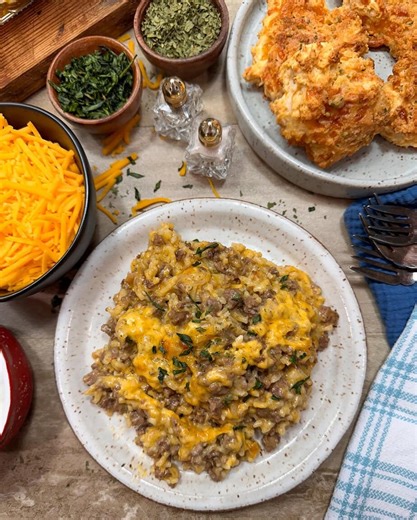 Stop throwing money at takeout every night when ground beef, rice, and a baking dish create the most satisfying casserole your family has ever scraped the pan clean on. | Back To My Southern Roots