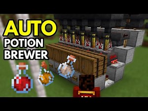 Minecraft 1.21+ Automatic Potion Brewer - Awkward Potion + Auto Water Bottle System